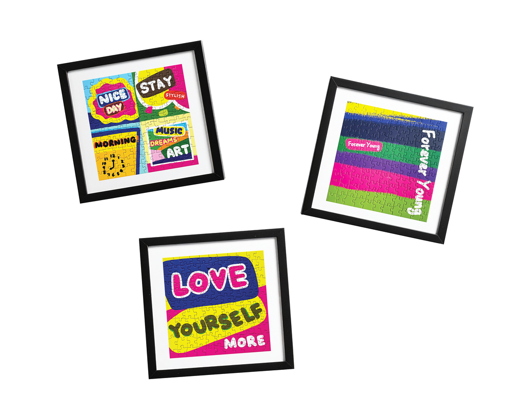 Be Happy, Be You | Set of Three 121-Piece Jigsaw Puzzles