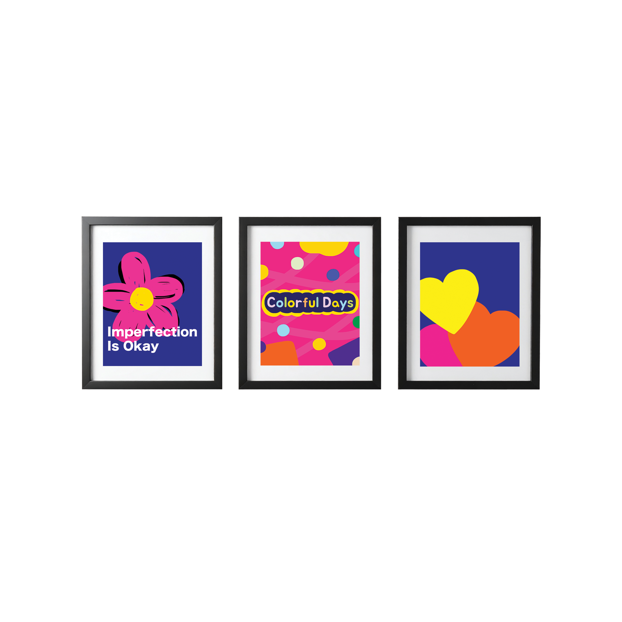 Love & Joy | Set of 3 Unframed 8 × 10 Inch Art Prints