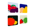 Fruit Party Decorative Magnet Set (Set of 4)