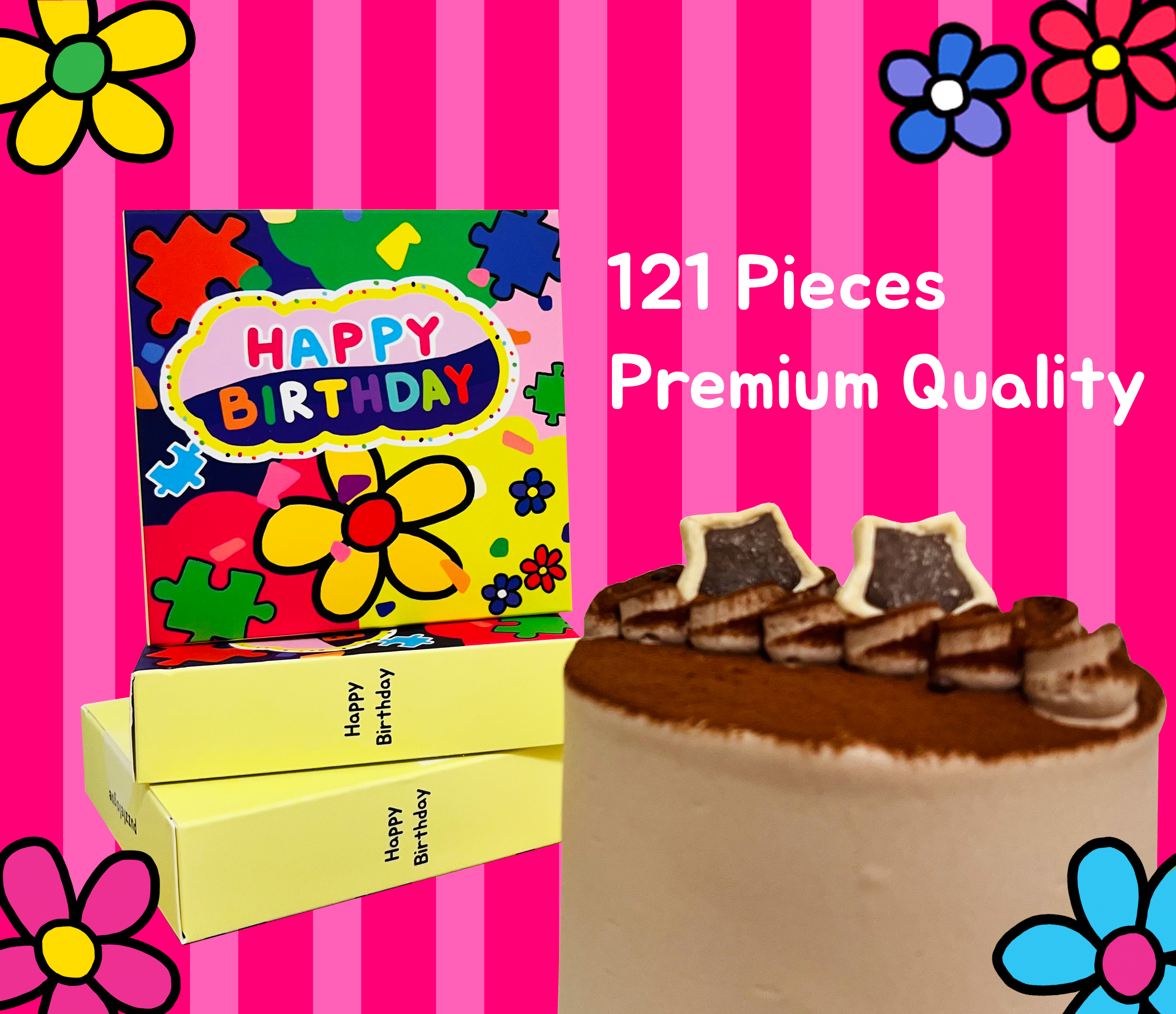Happy Birthday | 121-Piece Jigsaw Puzzle