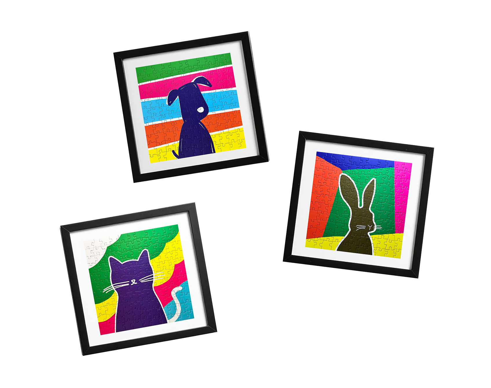 Lovely Friends | Set of Three 121-Piece Jigsaw Puzzles