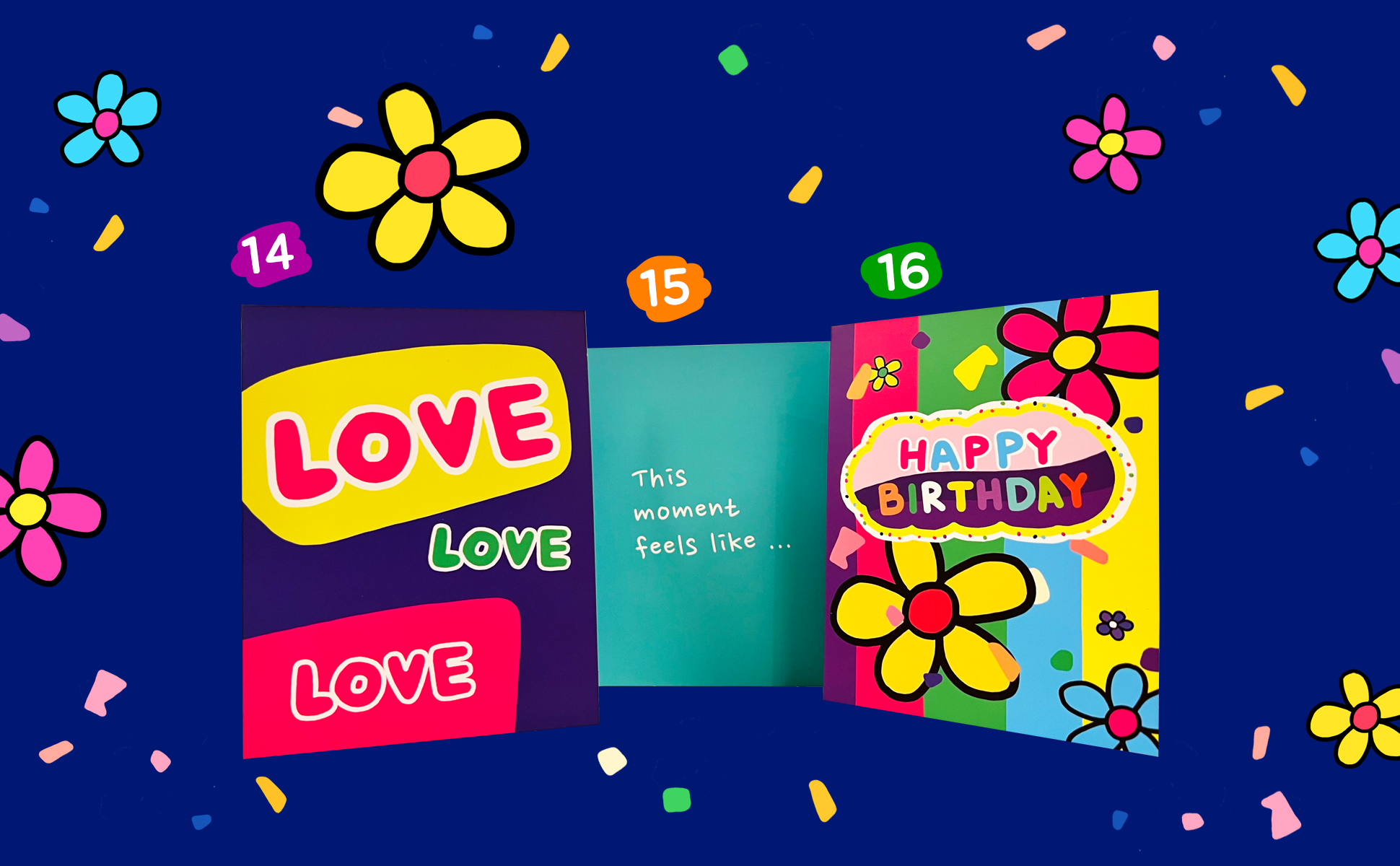 Assorted Note Card Set with Envelopes | 16 Cards, 16 Designs